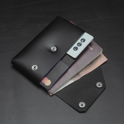 Travel WALLET - Black on Black Premium