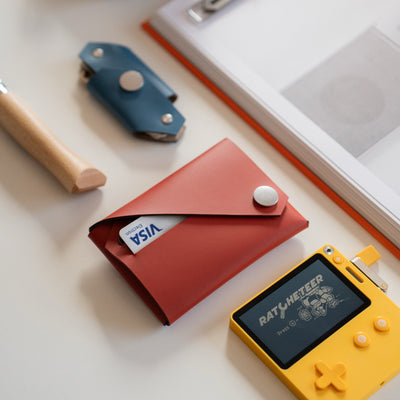WALLET - Red Recycled Leather