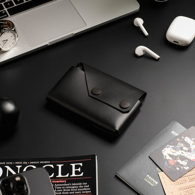 Travel WALLET - Black on Black Premium