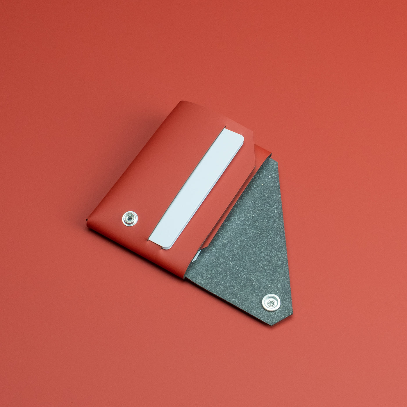 WALLET - Red Recycled Leather