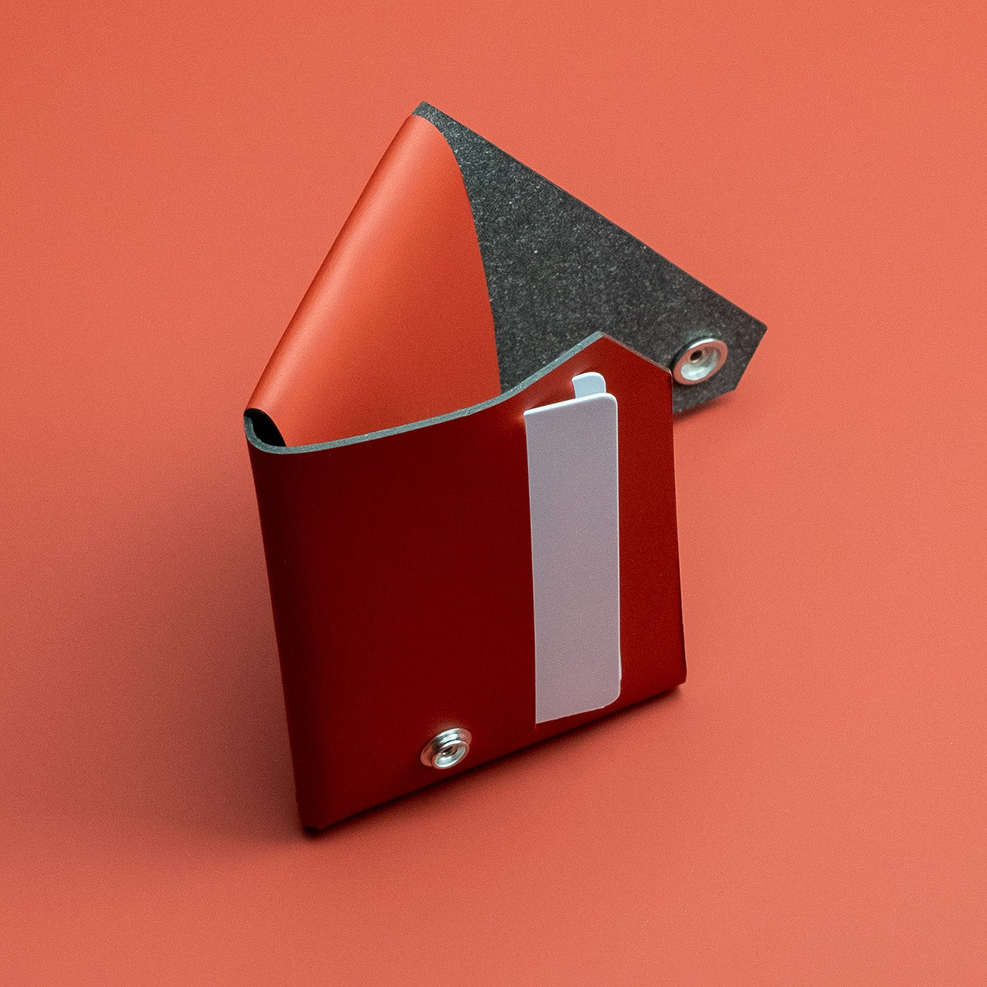 WALLET - Red Recycled Leather
